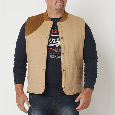 Frye and Co. Big and Tall Quilted Vest, Large Tall , Beige