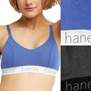 Hanes Originals Ultimate Stretch Cotton Women's Triangle Bralette, 2-Pack  DHO101 - JCPenney
