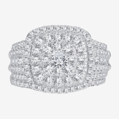 Womens / CT. T.W. Mined White Diamond 10K Gold Cushion Bridal Set