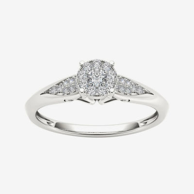 CT.T.W. Natural Diamond 10K Gold Engagement Ring