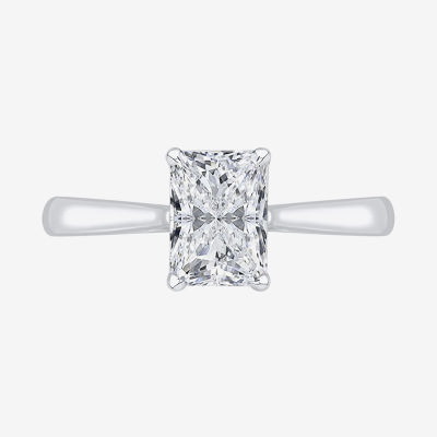 1 1/2 CT. Lab-Grown (G / VS2)  Diamond 14K Gold Radiant-Cut Solitaire Engagement Ring