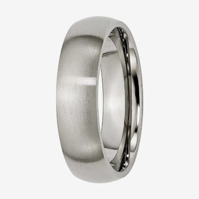 Mens 6mm Titanium Wedding Band