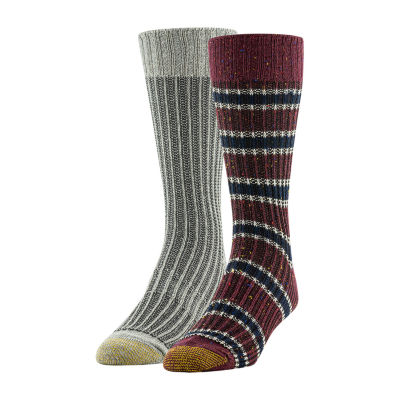 Gold Toe 2 Pair Crew Socks Mens