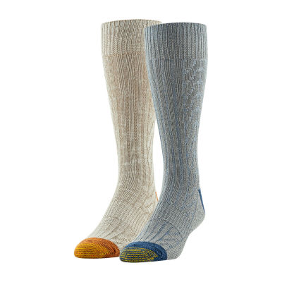 Gold Toe 2 Pair Crew Socks Mens