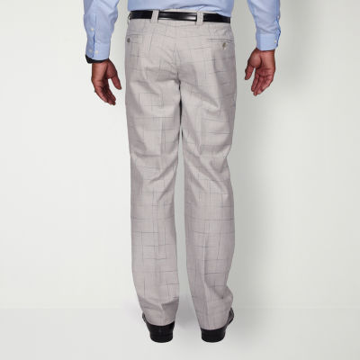 Steve Harvey Mens Windowpane Classic Fit Suit Pants