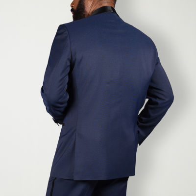 Steve Harvey Mens Geometric Stretch Fabric Classic Fit Suit Jacket