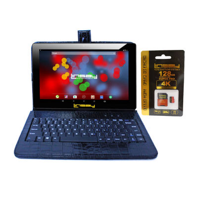 Linsay 10.1" 32GB Storage Android 12 Tablet With Key And 128GB Micro SD