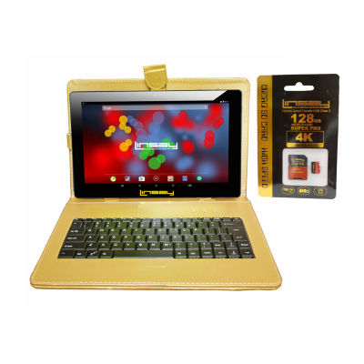 Linsay 10.1" 32GB Storage Android 12 Tablet With Golden Key And 128GB Micro SD"