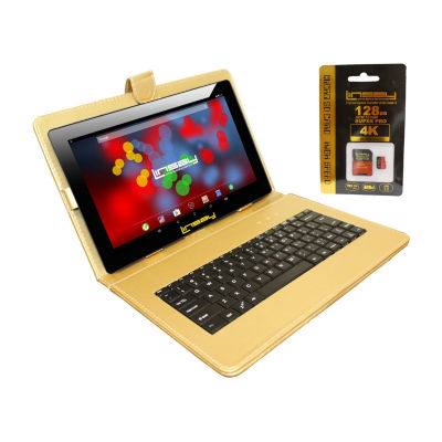 Linsay 10.1" 32GB Storage Android 12 Tablet With Golden Key And 128GB Micro SD"