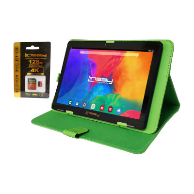 Linsay 10.1" 32GB Storage Android 12 Tablet With Case And 128GB Micro SD