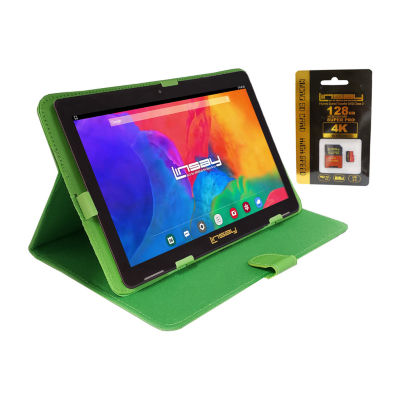 Linsay 10.1" 32GB Storage Android 12 Tablet With Case And 128GB Micro SD