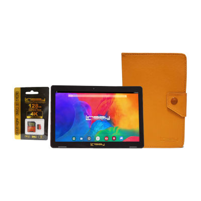 Linsay 10.1" 32GB Storage Android 12 Tablet With Case And 128GB Micro SD