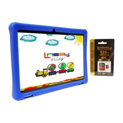 Linsay 10.1" 32GB Storage Android 12 Tablet With Kids Case And 128GB SD Card