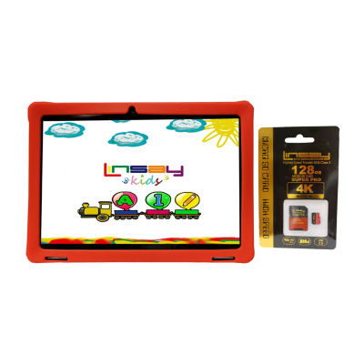 Linsay 10.1" 32GB Storage Android 12 Tablet With Kids Case And 128GB SD Card