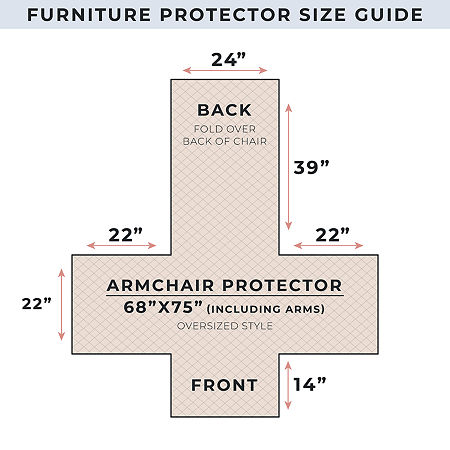 Linery Medallion Chair Protectors, One Size, Brown