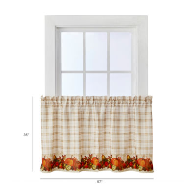 Saturday Knight Harvest Bounty 2-pc. Rod Pocket Window Tiers