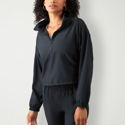 Xersion EverUltra Womens Mock Neck Long Sleeve Quarter-Zip Pullover