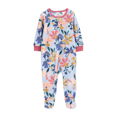 CARTERS Carter s Baby Girls Footed Microfleece Long Sleeve One Piece Pajama Foxvalley Mall