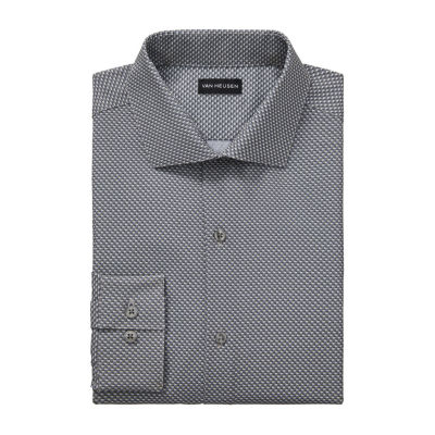 Van Heusen Slim Mens Slim Fit Stretch Fabric Long Sleeve Dress Shirt