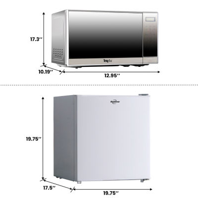 Koolatron 1.7 Cu Ft Compact Fridge + 700W Microwave Combo