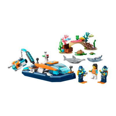 LEGO City Explorer Diving Boat 60377 Building Set (182 Pieces)