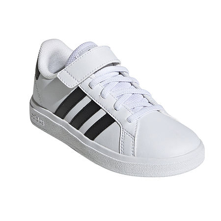 adidas Grand Court 2.0 El Little Boys Sneakers, 1 Medium, White