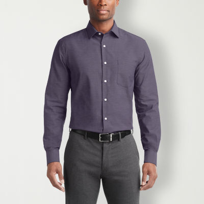 Van Heusen Stain Shield Mens Regular Fit Stretch Fabric Long Sleeve Dress  Shirt - JCPenney