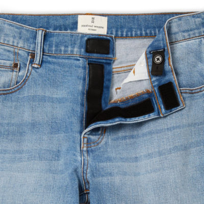 mutual weave Mens Easy-on + Easy-off Adaptive Stretch Fabric Straight Leg Jean