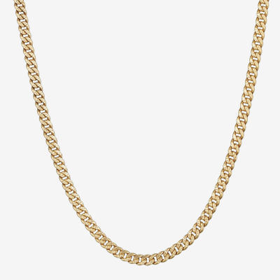 Made in Italy 14K Gold 22 Inch Semisolid Curb Chain Necklace