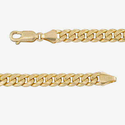 14K Gold 7 Inch Solid Curb Chain Bracelet - JCPenney