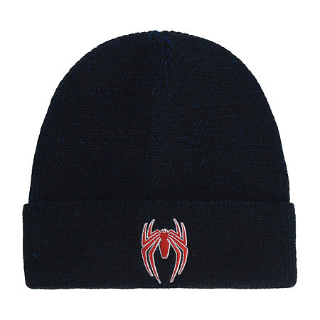 Spiderman Mens Beanie, One Size, Blue