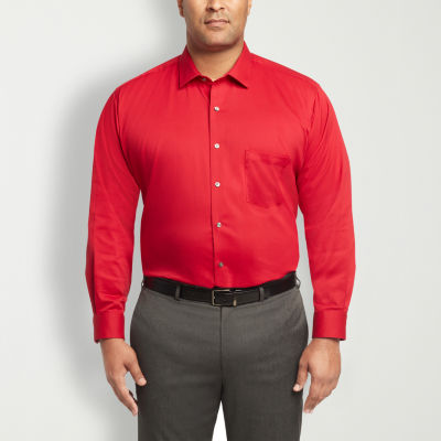 Van Heusen Big and Tall Stain Shield Mens Regular Fit Stretch Fabric