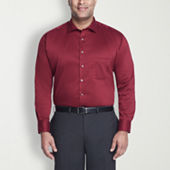 Van Heusen Big & Tall Dress Shirt Mens Flex Collar Button Front Long  Sleeves