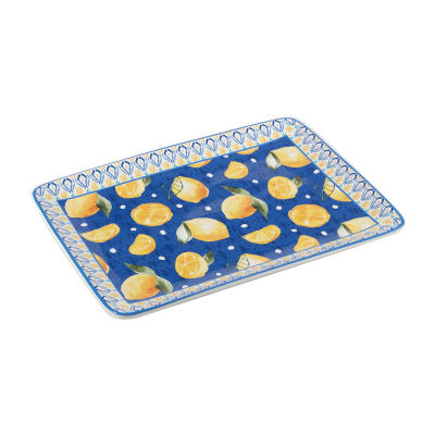 Certified International Lemonade Rectangle Serving Platter