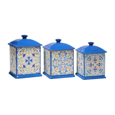 Certified International Lemonade Square 3-pc. Canister