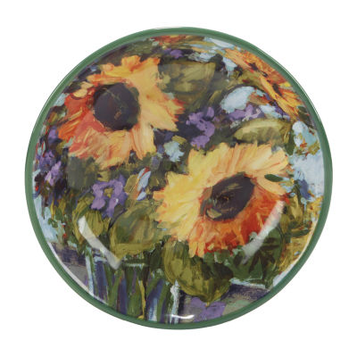 Certified International Sunflower Bouquet 4-pc. Earthenware Soup Bowl