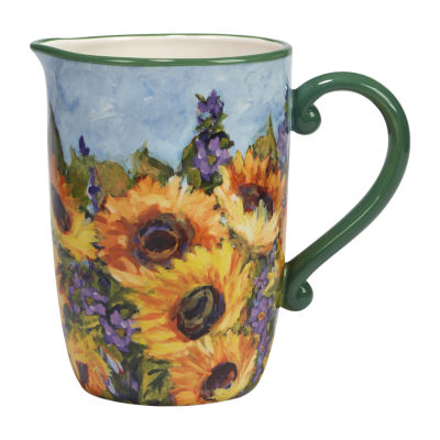 Certified International Sunflower Bouquet Serving Pitcher