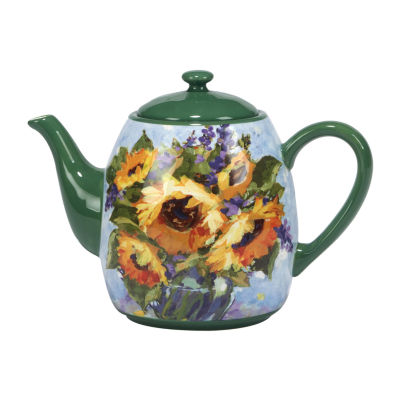 Certified International Sunflower Bouquet Teapot