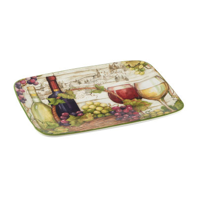 Certified International Meadow Brook Vineyard Rectangle Serving Platter