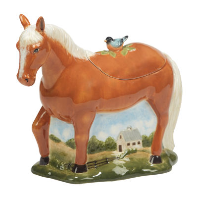 Certified International York Stables 3-D Horse Earthenware Cookie Jar