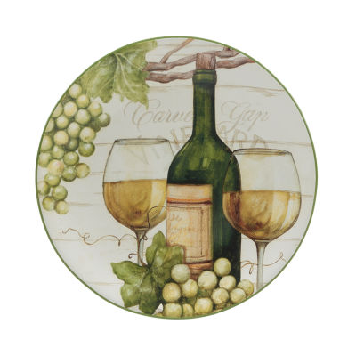 Certified International Meadow Brook Vineyard 4-pc. Earthenware Salad Plate