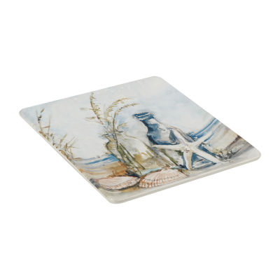 Certified International Coastal Landscape Square Serving Platter