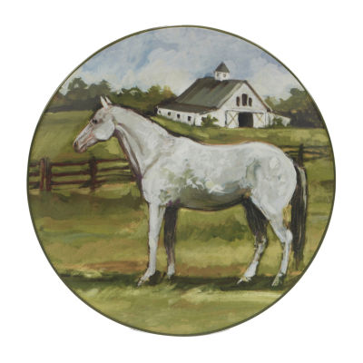 Certified International York Stables 4-pc. Earthenware Dinner Plate