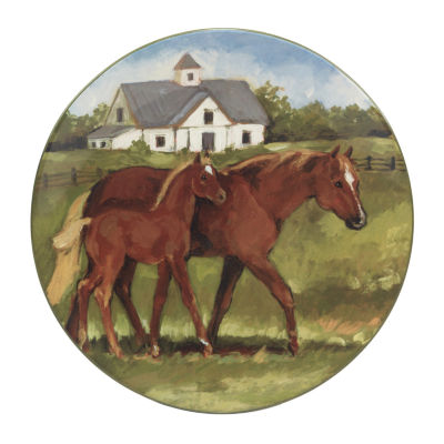 Certified International York Stables 4-pc. Earthenware Dinner Plate