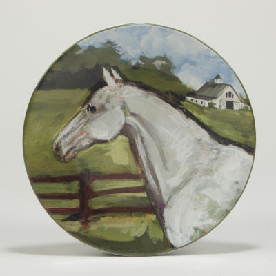 Certified International York Stables 4-pc. Earthenware Salad Plate