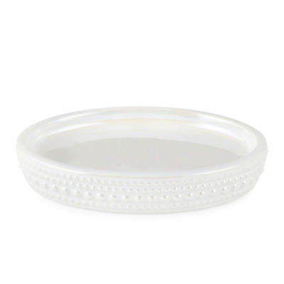 Global Dolomite Iridescent Soap Dish, Color White JCPenney