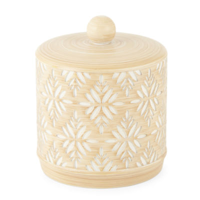 Global Faux Wood Jar