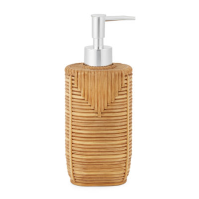 Global Faux Rattan Soap Dispenser