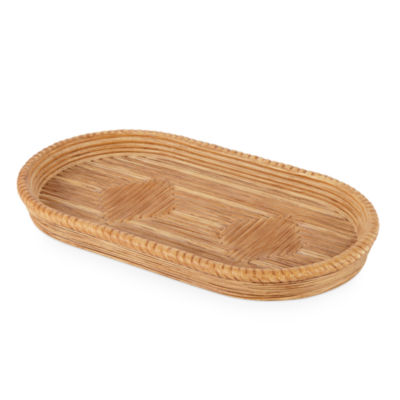 Global Faux Rattan Bath Tray