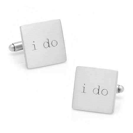 I Do Cuff Links, One Size, Silver